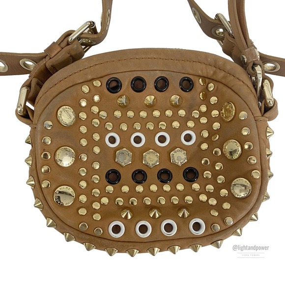 Marc By Marc Jacobs Handbags - Marc Jacobs Leather Metal Grommet Stud Crossbody  